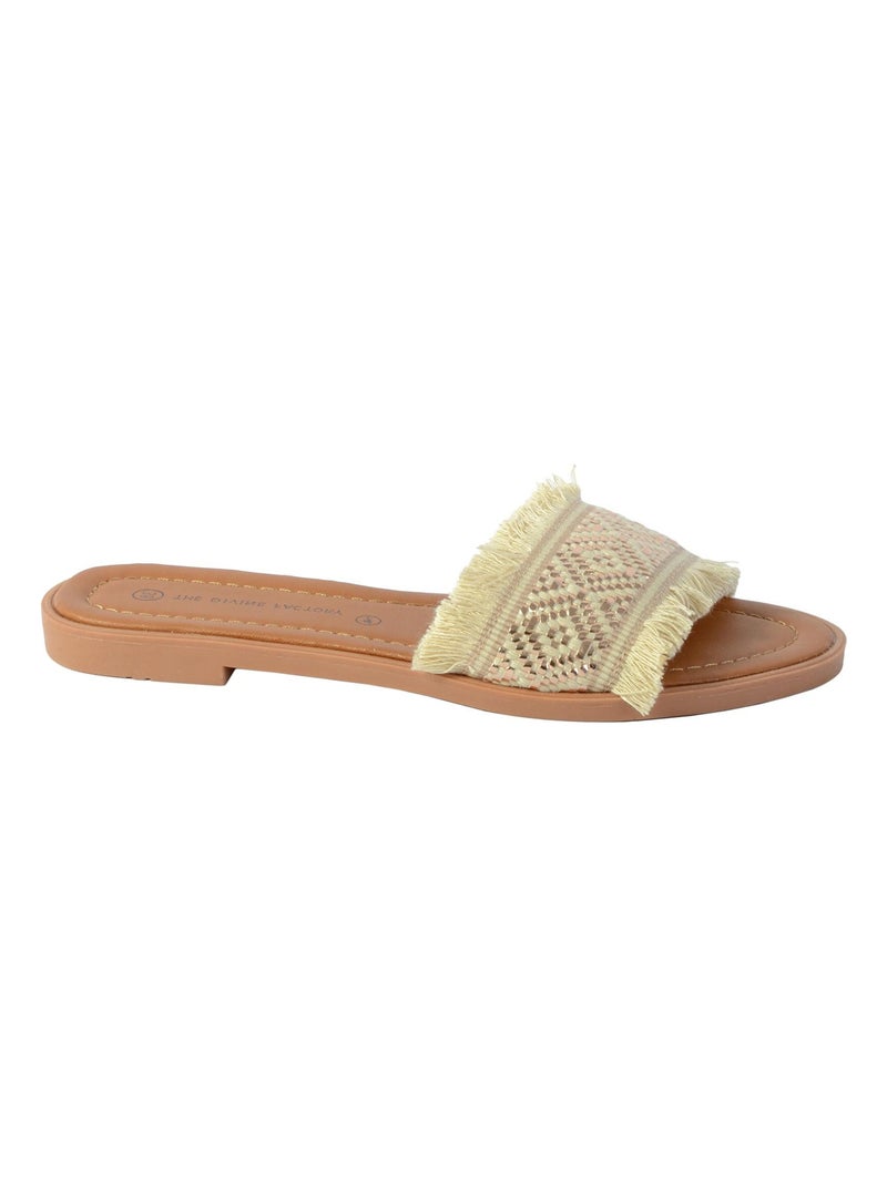 Sandale Mule The Divine Factory Doré/or - Kiabi