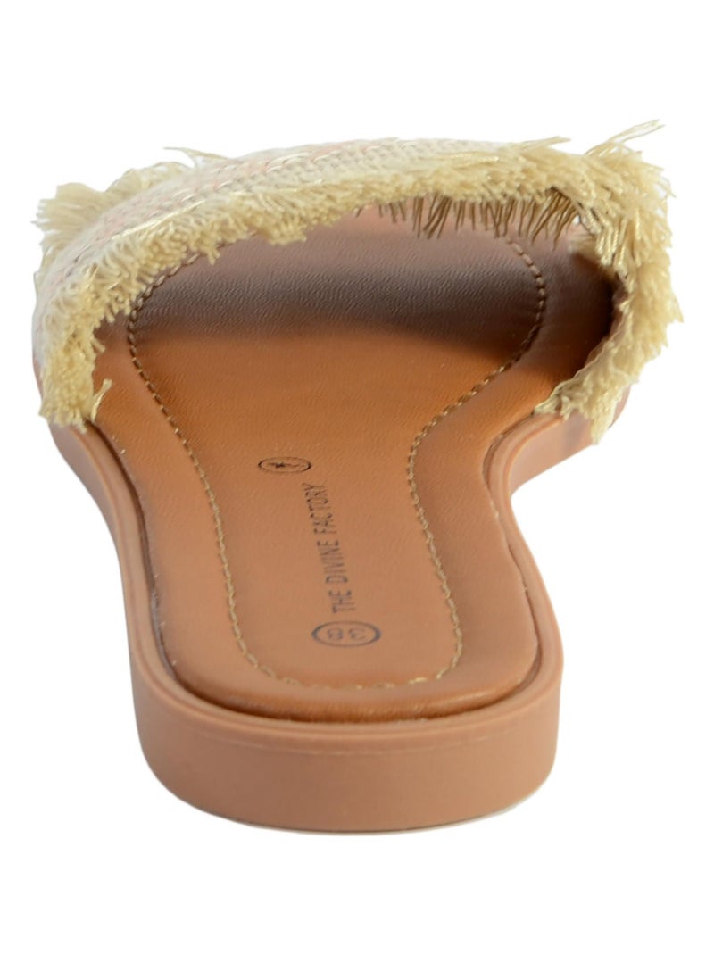 Sandale Mule The Divine Factory Doré/or - Kiabi