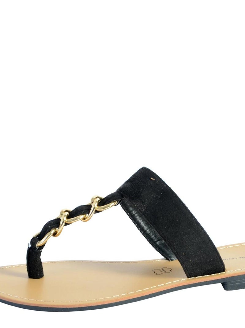 Sandale Mule The Divine Factory TDF4104 Noir - Kiabi