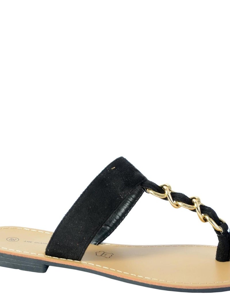 Sandale Mule The Divine Factory TDF4104 Noir - Kiabi