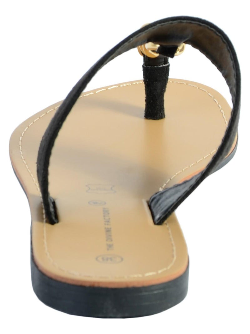 Sandale Mule The Divine Factory TDF4104 Noir - Kiabi