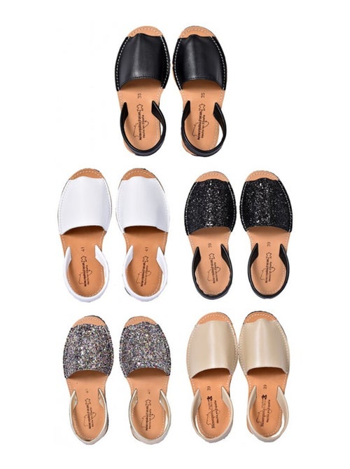 Sandale Nu Pieds Femme PREMIUM CUIR - Kiabi