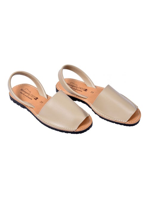 Sandale Nu Pieds Femme PREMIUM CUIR - Kiabi