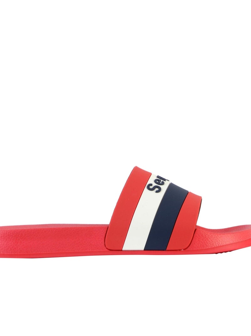 Sandale Plate à Enfiler Sergio Tacchini San Remo Rouge - Kiabi