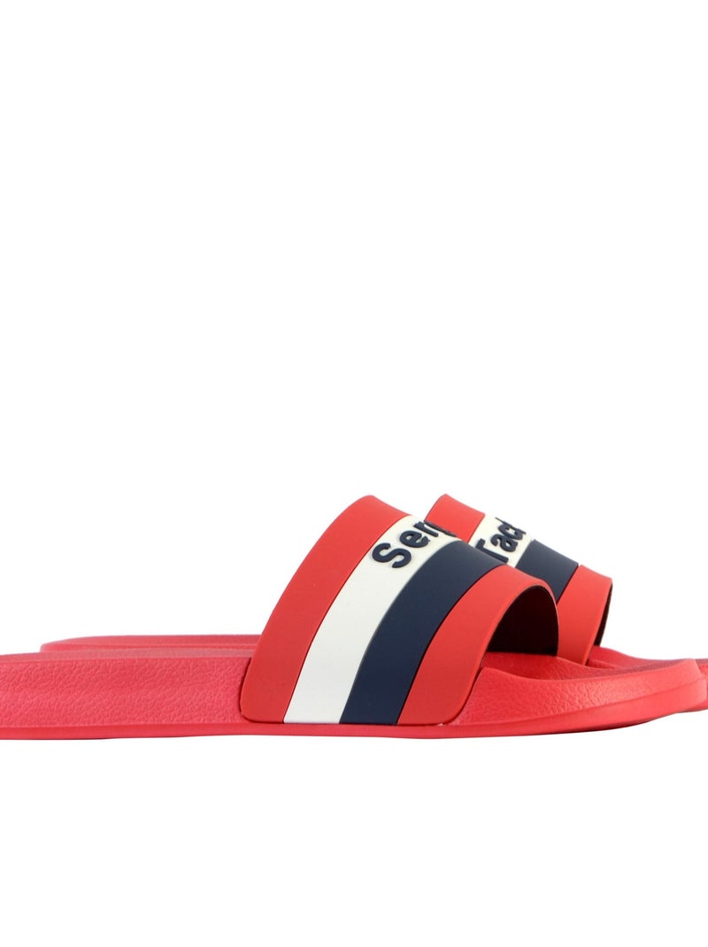 Sandale Plate à Enfiler Sergio Tacchini San Remo Rouge - Kiabi