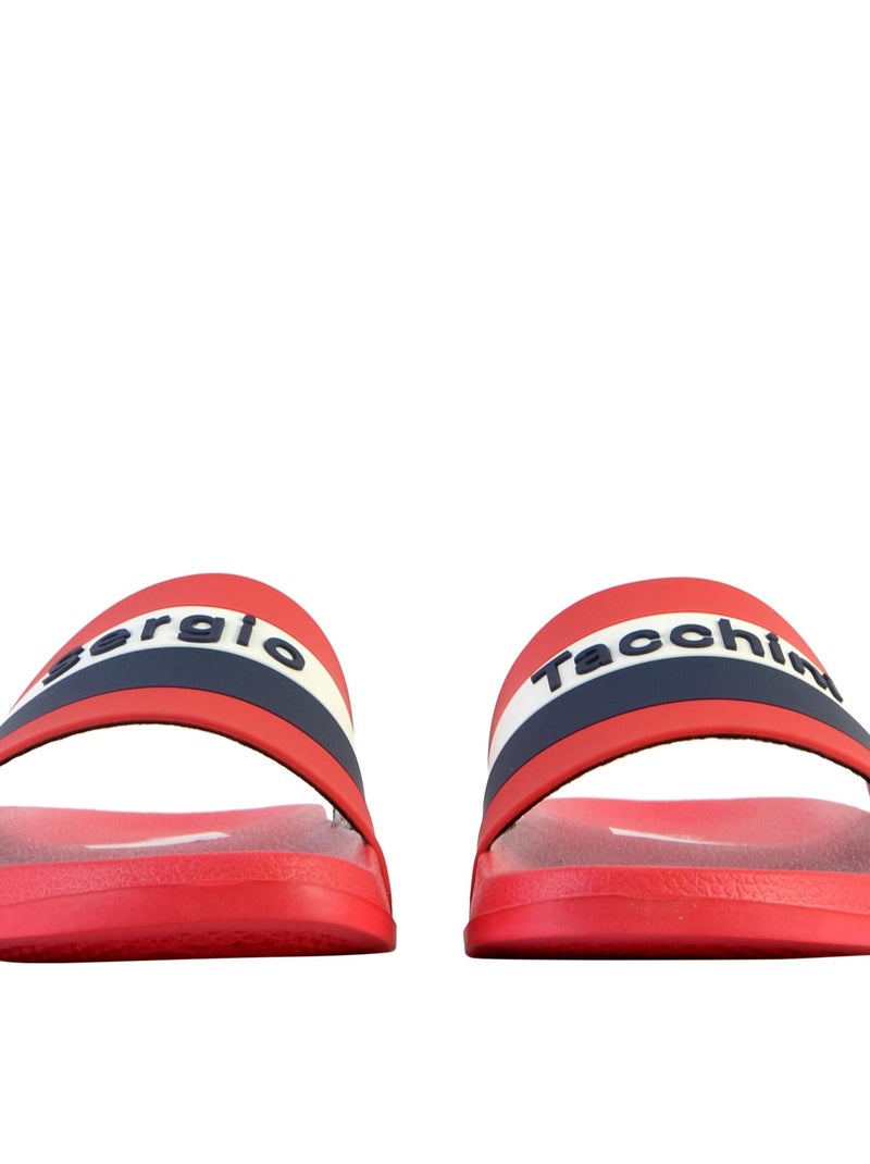Sandale Plate à Enfiler Sergio Tacchini San Remo Rouge - Kiabi