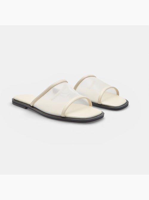 Sandale plate avec bande en résille Bata - Kiabi