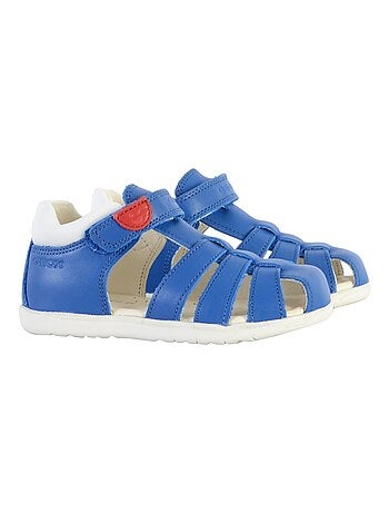 Sandale Plate Cuir Geox Enfant Macchia