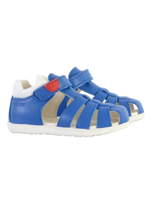 Sandale Plate Cuir Geox Enfant Macchia - Kiabi