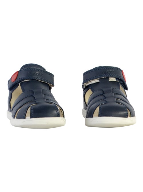 Sandale Plate Cuir Geox Enfant Macchia - Kiabi