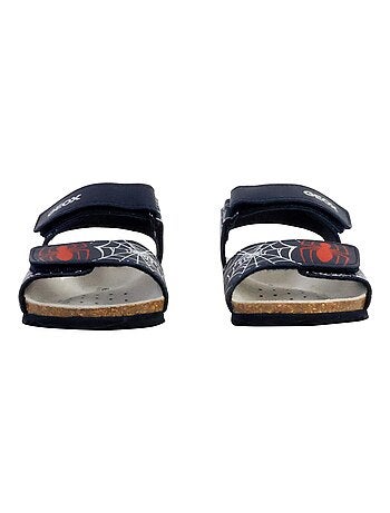 Sandale Plate Cuir Geox Ghita Print.Synth.Lea