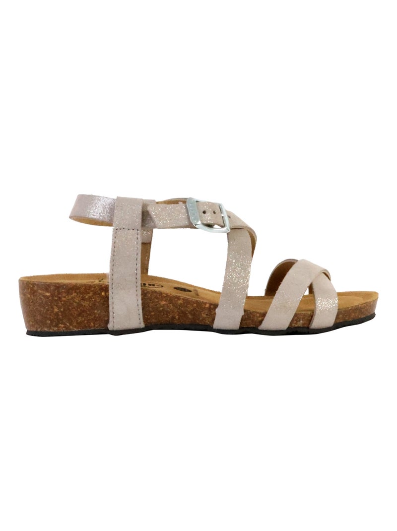 Sandale Plate Cuir Plakton Nemo Blanc - Kiabi
