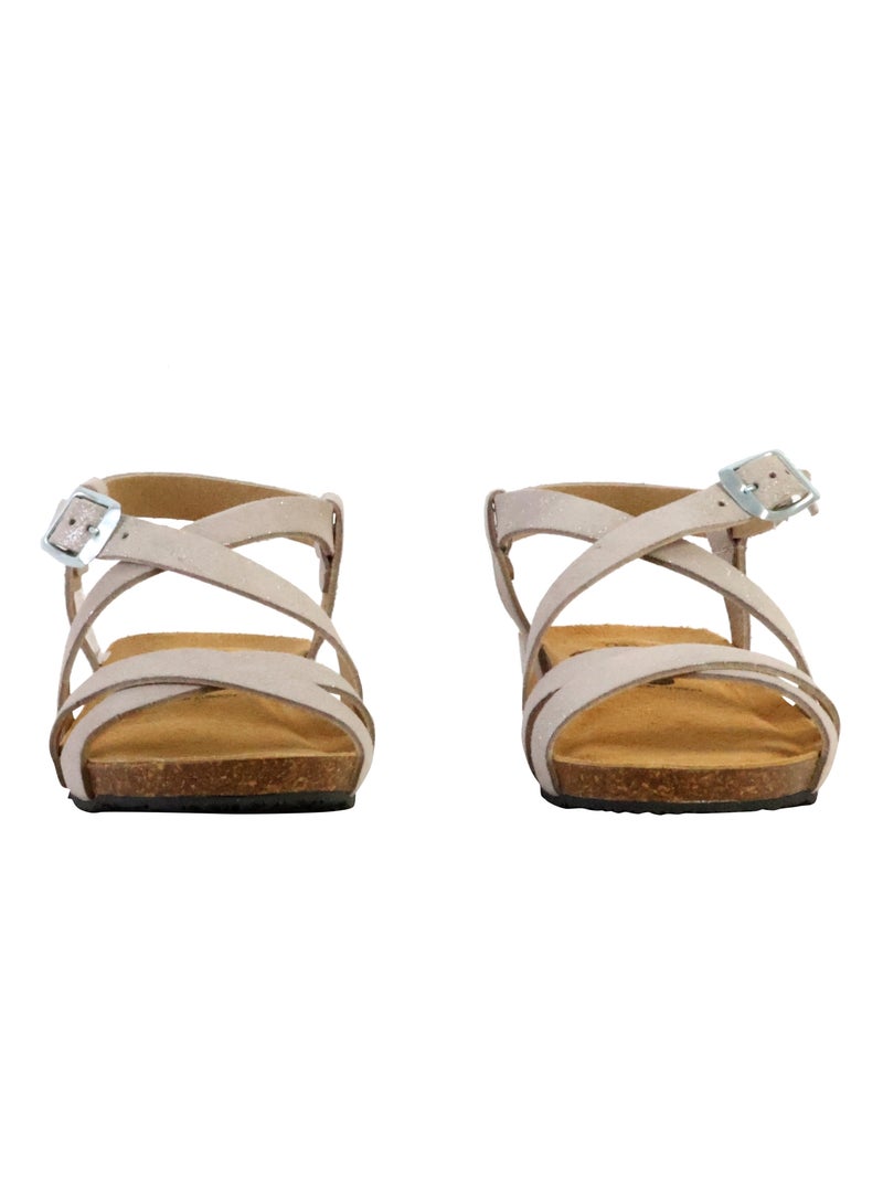 Sandale Plate Cuir Plakton Nemo Blanc - Kiabi