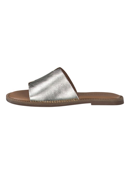 Sandale Plate Cuir Tamaris - Kiabi