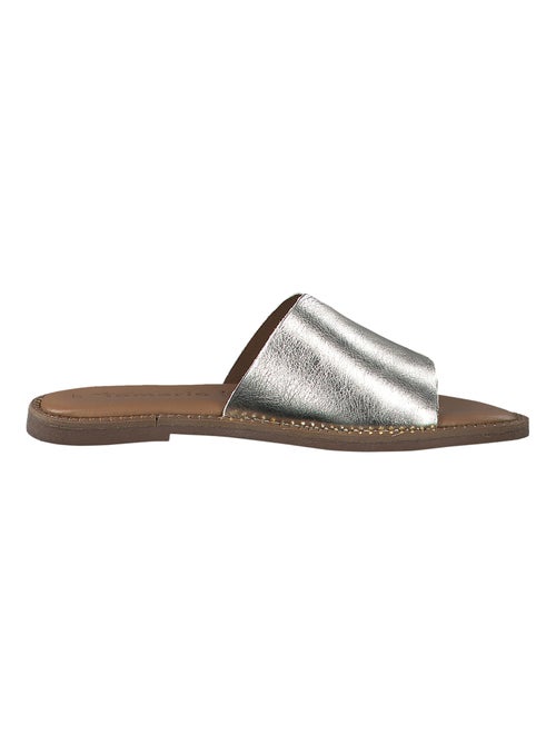 Sandale Plate Cuir Tamaris - Kiabi