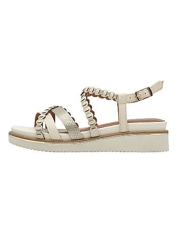 Sandale Plate Cuir Tamaris