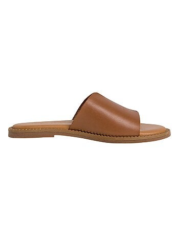 Sandale Plate Cuir Tamaris