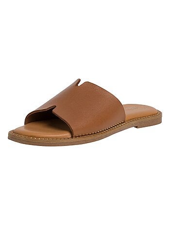 Sandale Plate Cuir Tamaris
