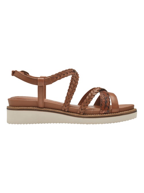 Sandale Plate Cuir Tamaris - Kiabi