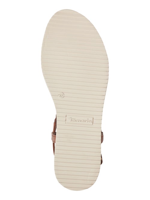 Sandale Plate Cuir Tamaris - Kiabi