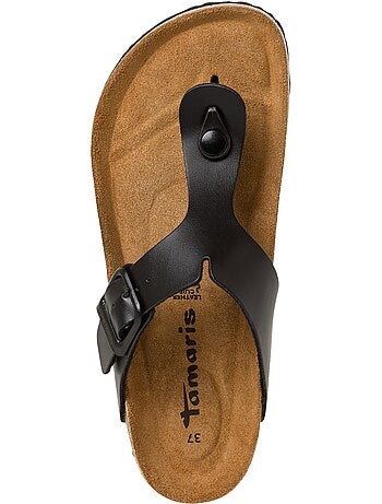 Sandale Plate Cuir Tamaris