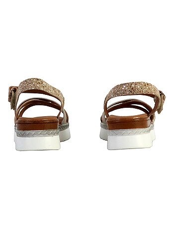 Sandale Plate Cuir TDF Alénoa