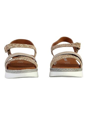 Sandale Plate Cuir TDF Alénoa