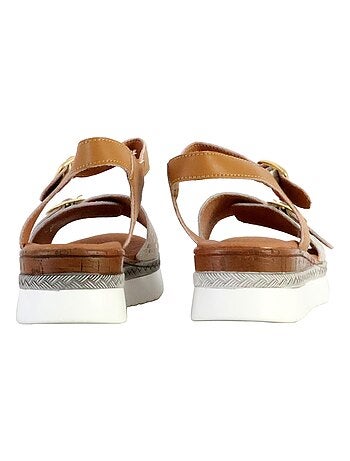 Sandale Plate Cuir TDF Alénoa