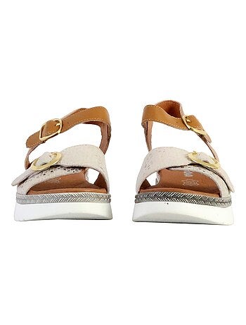 Sandale Plate Cuir TDF Alénoa