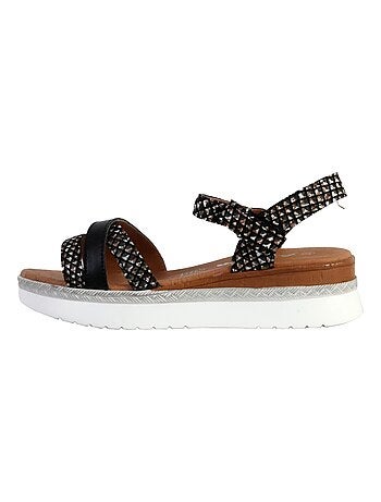 Sandale Plate Cuir TDF Alénoa