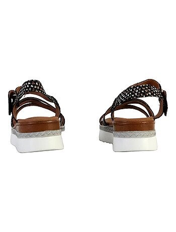 Sandale Plate Cuir TDF Alénoa