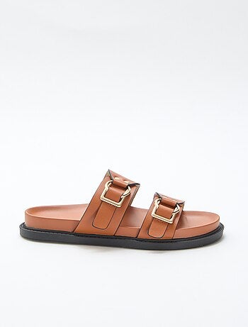 Sandale plate double brides