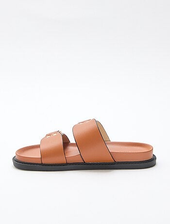 Sandale plate double brides