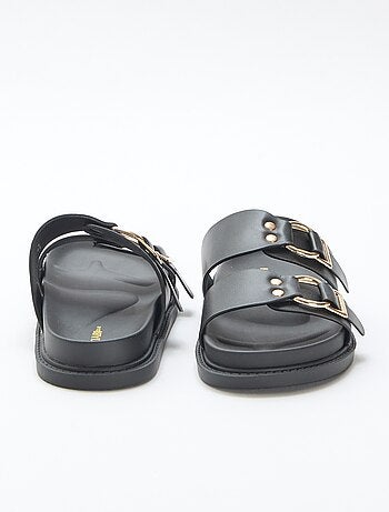 Sandale plate double brides