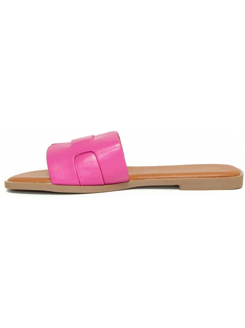 Sandale Plate Matériau Synthétique Montevita Rose - Kiabi