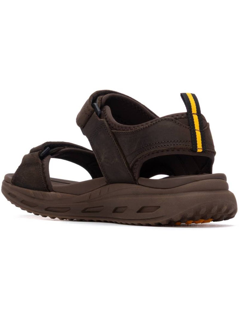 Sandale sangle réglable Marron - Kiabi