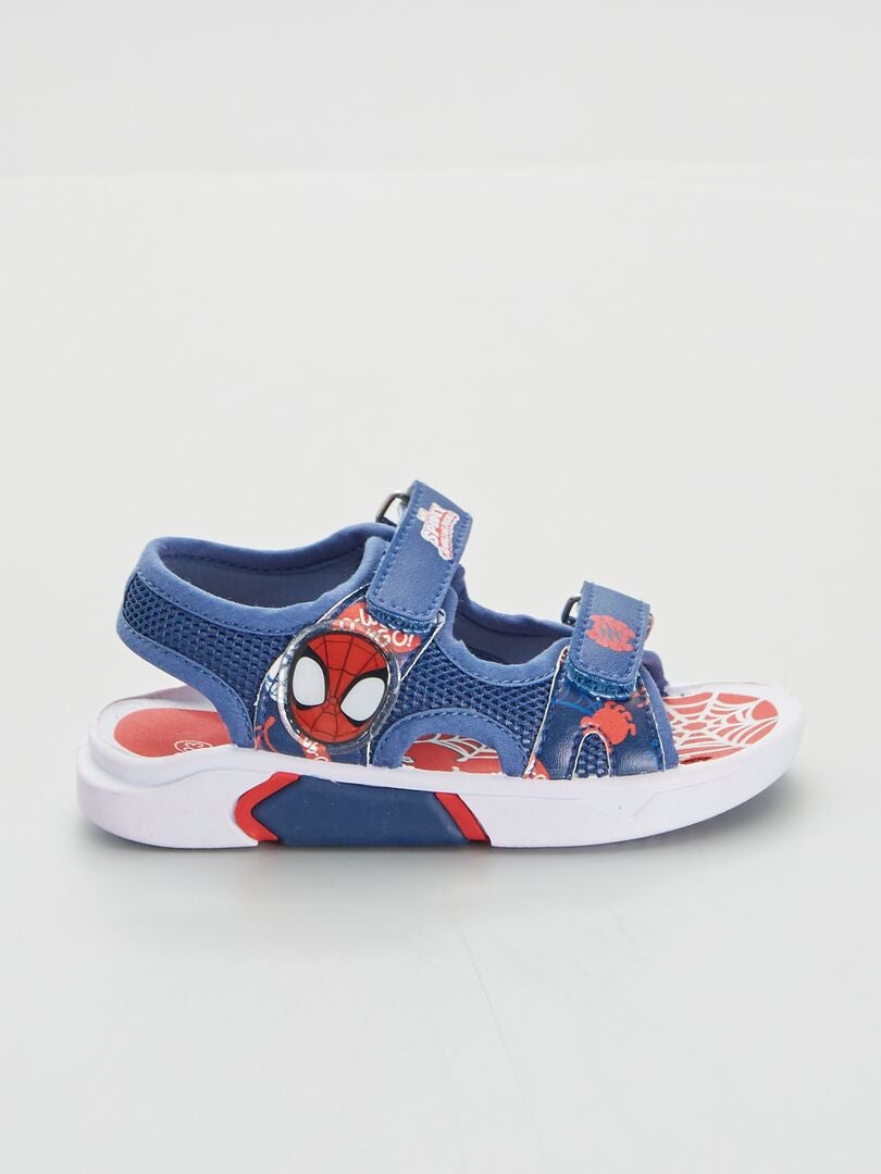 Sandale 'Spider Man' bleu - Kiabi