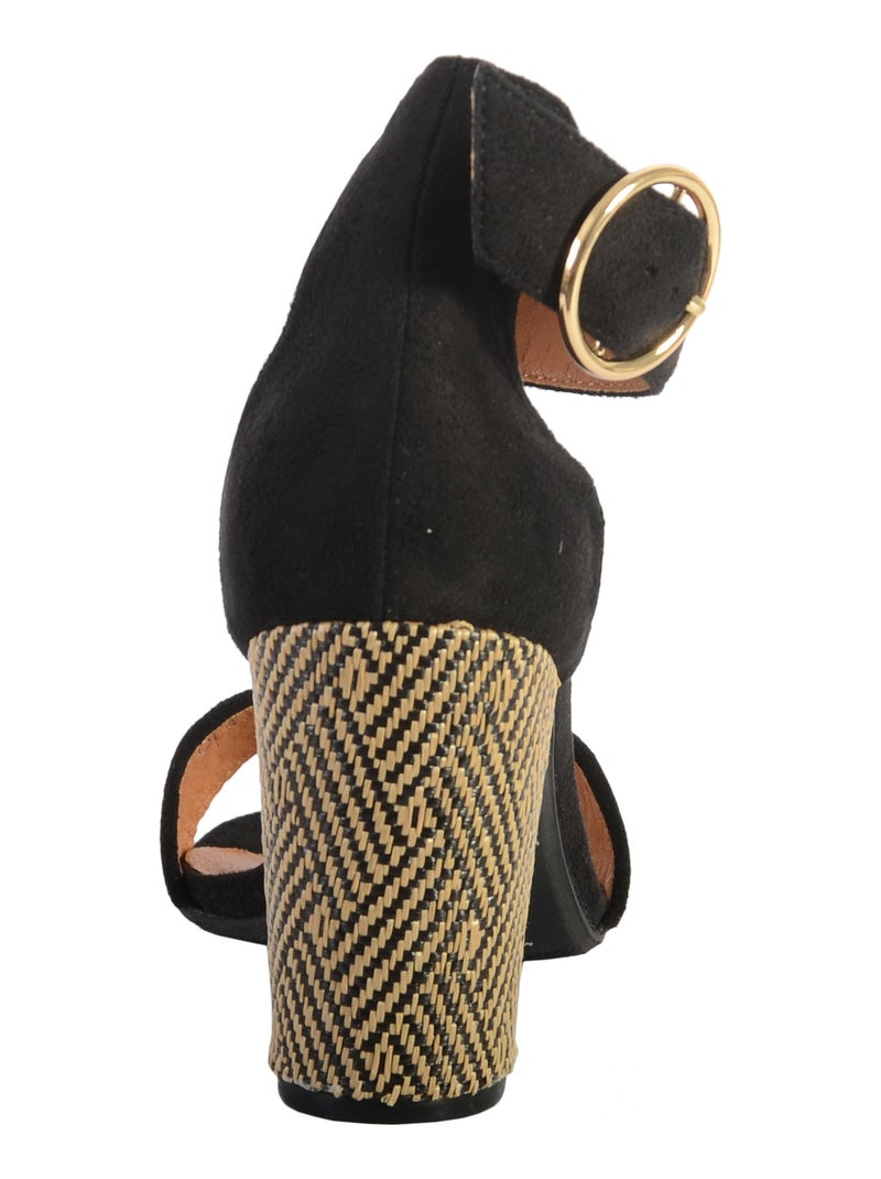 Sandale Talon The Divine Factory Noir - Kiabi