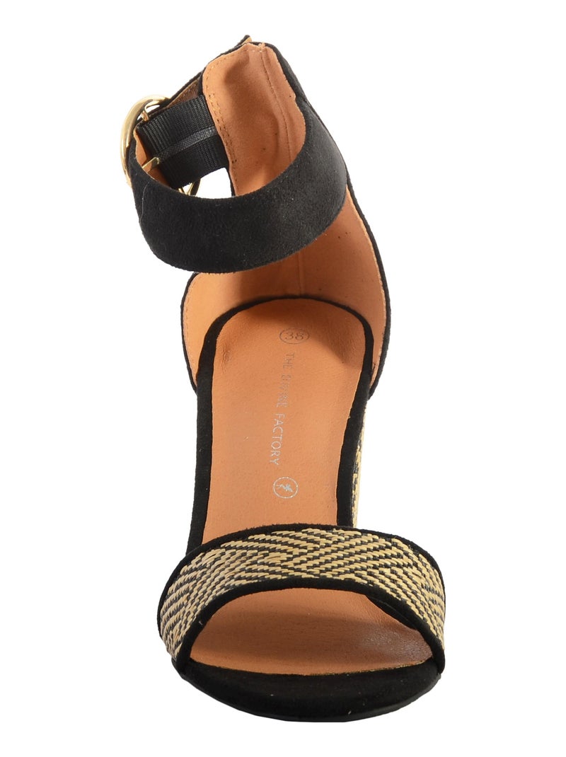 Sandale Talon The Divine Factory Noir - Kiabi