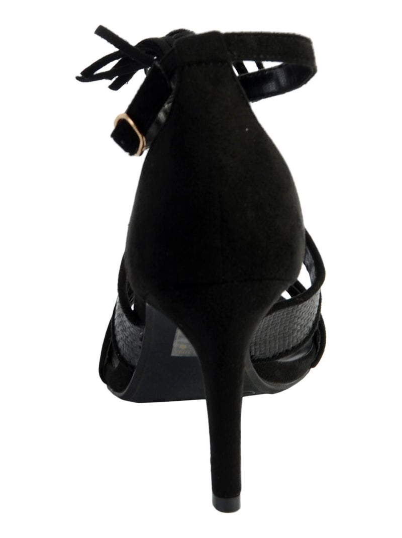 Sandale Talon The Divine Factory Noir - Kiabi