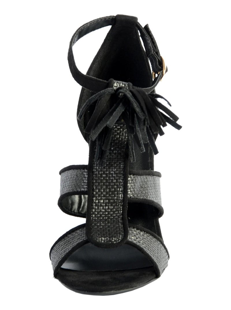 Sandale Talon The Divine Factory Noir - Kiabi