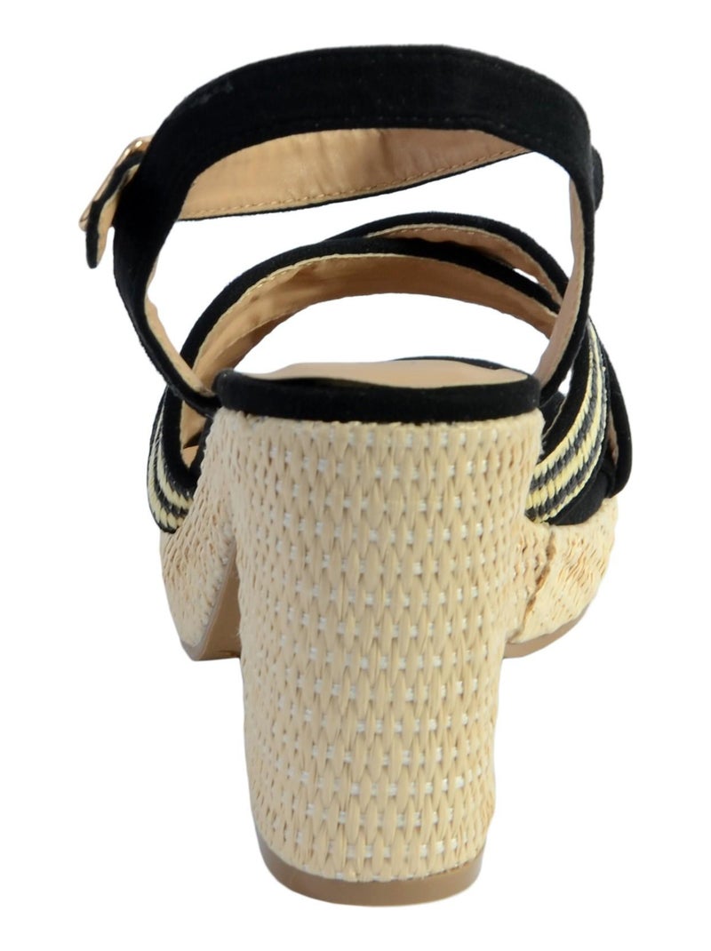 Sandale Talon The Divine Factory Noir - Kiabi