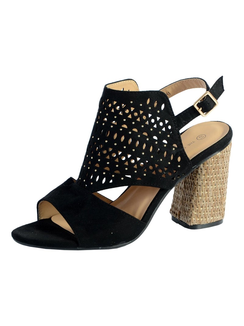 Sandale Talon The Divine Factory QL3907 Noir - Kiabi