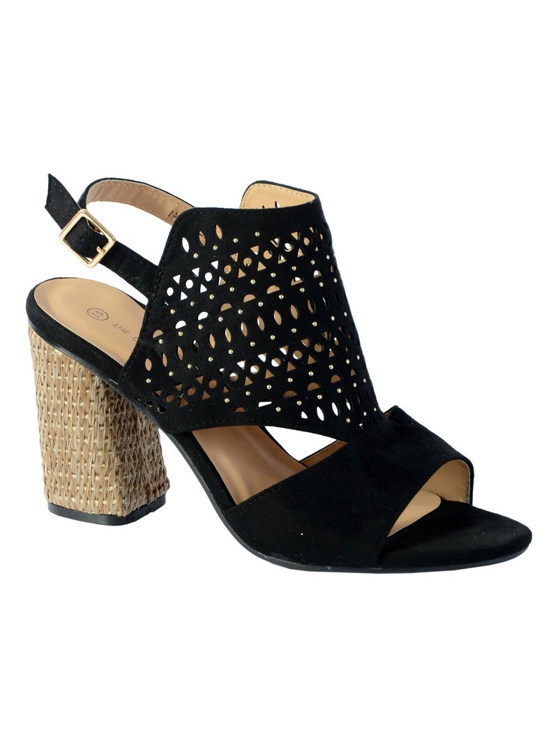 Sandale Talon The Divine Factory QL3907 Noir - Kiabi