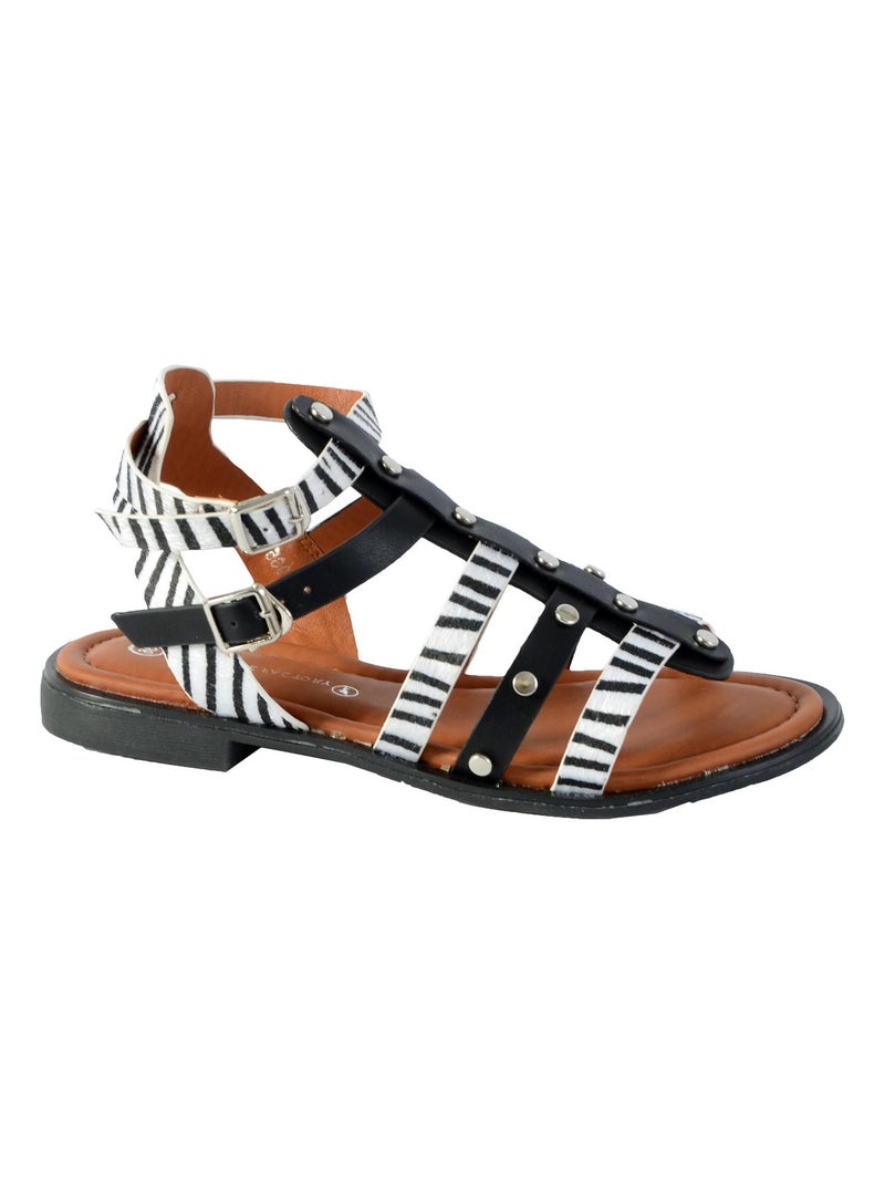 Sandale The Divine Factory CM3965 Noir - Kiabi