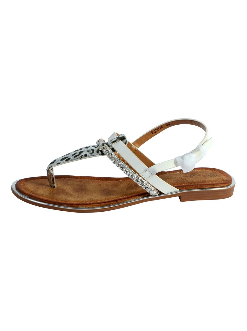 Sandale The Divine Factory FJ3974 Blanc - Kiabi