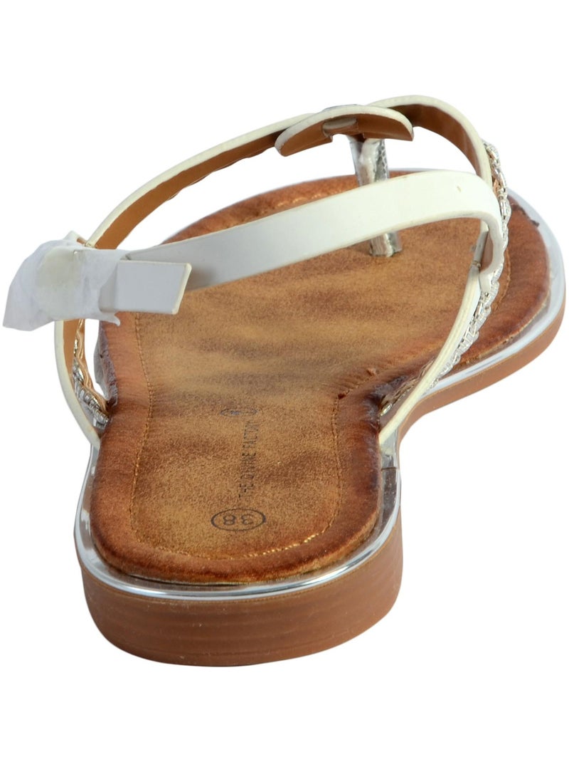 Sandale The Divine Factory FJ3974 Blanc - Kiabi