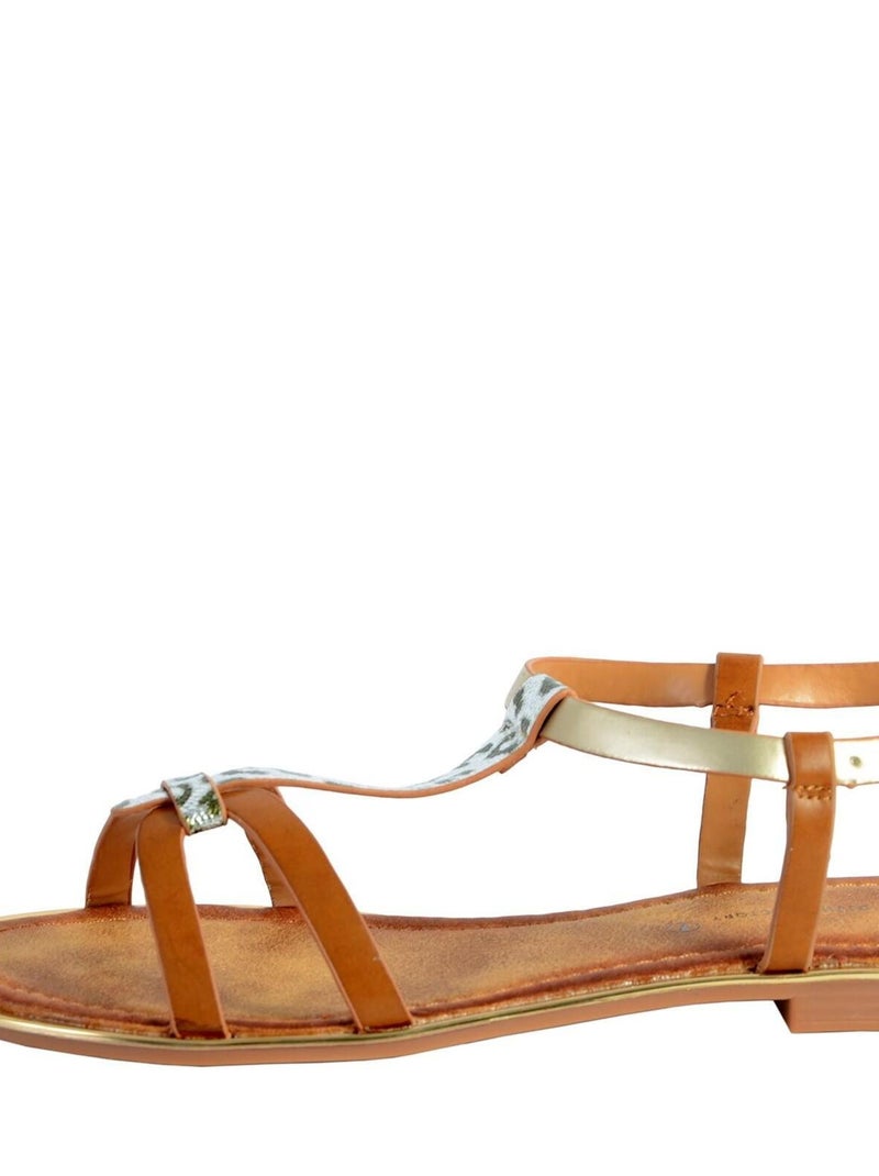 Sandale The Divine Factory FJ3975 Marron - Kiabi