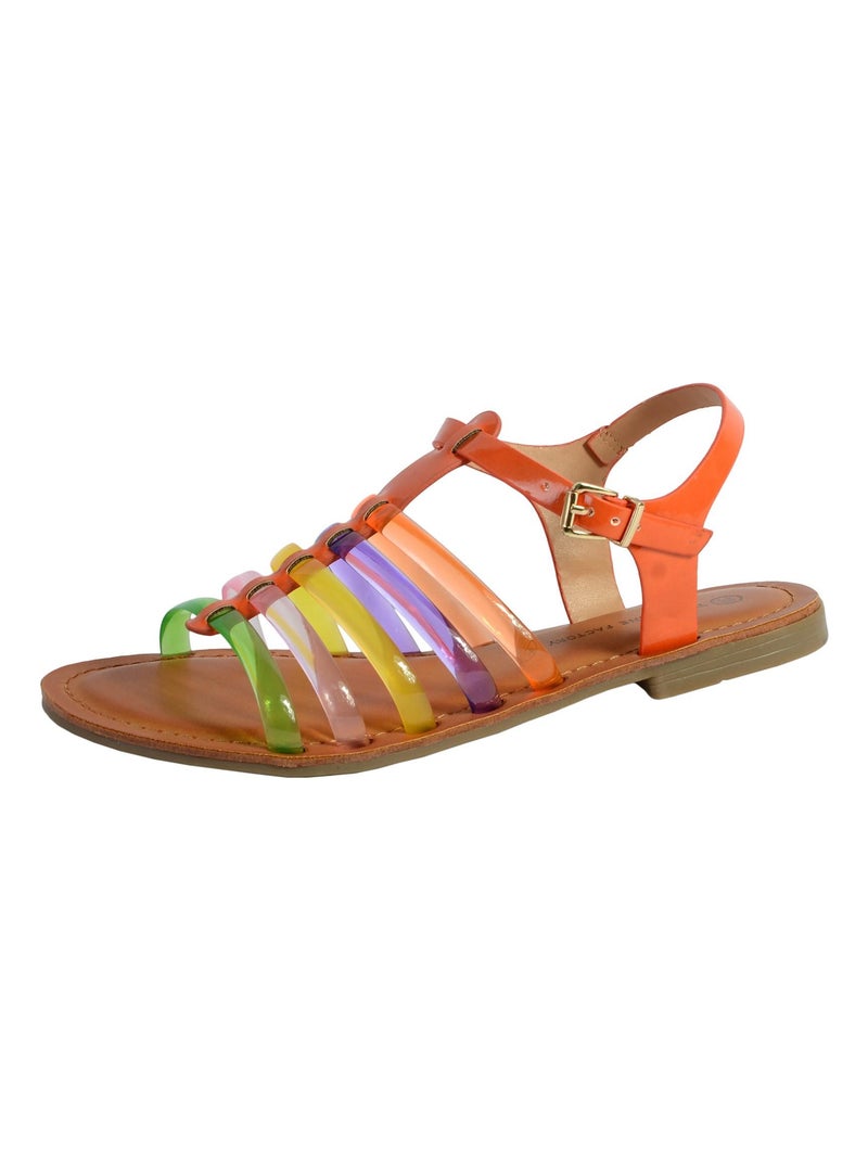 Sandale The Divine Factory Orange - Kiabi