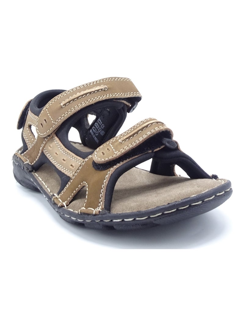 Sandale/nu Pied Homme Longo Marron - Kiabi